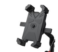 Soporte para teléfono de bicicleta, resistente a los golpes, soporte estable para smartphone, fácil de instalar, manubrio para navegación, negro, rojo, azul, gris, 19 x 14 cm, viaje diario, ciclismo