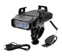 Soporte para Teléfono De Bicicleta - Soporte con Luz Frontal Antigolpes para Bicicleta,Farol Multifuncional para Viajes Y Acampada