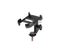 Soporte para teléfono de bicicleta, soporte de aleación de aluminio, soporte de tapa de vástago giratorio de 360 grados, bloqueo mecánico para dispositivos de 55-100 mm, resistente a los golpes para
