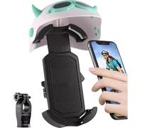 Soporte para teléfono de bicicleta, soporte giratorio de 360° para teléfono de motocicleta con mini pantalla de casco y abrazadera ajustable, clip universal para teléfono de manillar para teléfonos