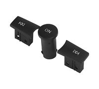 Soporte para Teléfono de Bicicleta Teléfono Móvil, Reemplazo de la Perilla del Botón de Control de Ajuste de Volumen de Radio 3pcs / Set Apto para Mercedes-Benz Clase C 2007-2009(Mate)