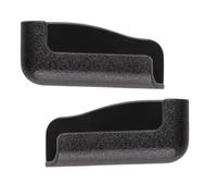 Soporte para teléfono de coche, 1 par de soportes para salpicadero sin clips, soporte ajustable para smartphone, PVC negro de 6,5 cm, autoadhesivo para música y llamadas