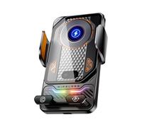 Soporte para teléfono de coche con carga inalámbrica - Casquillo ventilador de carga rápida | bloqueo automático para navegación | Para consola central, berlina, camión, , guía de manos libres