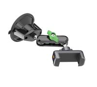 Soporte para teléfono de coche con múltiples ángulos de rotación de 360 paneles de ventosa, soporte ajustable en altura para salpicaderos, montaje ajustable