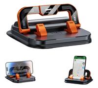 Soporte para teléfono de coche con rotación de 360 grados: ajuste horizontal/vertical, ventosa antideslizante