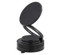 Soporte para teléfono de coche con succión al vacío e imanes N52 - Soporte plegable giratorio de 360° para salpicadero, compatible con todos los coches (negro)