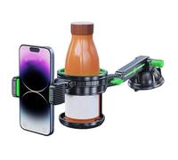 Soporte para teléfono de coche genérico - Cup Mount Secure | ABS Silicona Phone Stand - Antideslizante Base Flexible Adjustment Universal Car Accessory for Safe Convenient Hands Free Driving