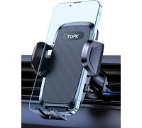 Soporte para teléfono de coche, giratorio 360, con abrazaderas de gancho mejoradas, soporte universal para rejilla de ventilación par
