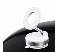 Soporte para teléfono de coche MagSafe - Ventosa al vacío ultra potente, rotación 360°, doble brazo plegable, compatible con iPhone y Android con anillo magnético, tablero de instrumentos y parabrisas