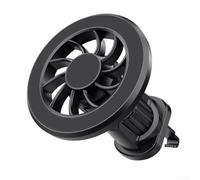 Soporte para teléfono de coche, paquete, soporte de montaje de ventilación con alineación, navegación estable de agarre fuerte, operación manual para una conducción segura (negro)