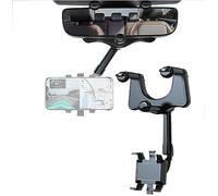 Soporte para teléfono de coche para espejo retrovisor, soporte para teléfono móvil, giratorio y retráctil, soporte universal para teléfono móvil para iPhone 7-14 Pro Max, Samsung, Huawei, Xiaomi, LG,