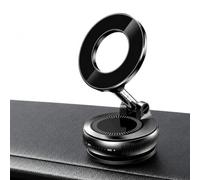 Soporte para teléfono de coche para MagSafe - Ventosa al vacío ultra potente, rotación 360°, doble brazo plegable, [Succión ultra potente] compatible con iPhone y Android con anillo magnético