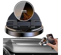 Soporte para teléfono de coche, sensor inteligente de rotación de 360°, soporte de teléfono inalámbrico para salpicadero de 15 W, soporte de teléfono inteligente, para conductores, navegación, entrega