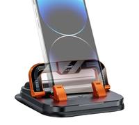 Soporte para teléfono de coche, soporte para teléfono celular, soporte plegable 2 en 1 con ventosa para salpicadero, vehículo, viajes, conducción, camping, camión, uso diario