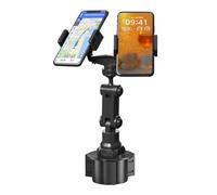 Soporte para teléfono de coche | Soportes giratorios de doble cabeza para teléfono de coche, soportes para ranura para bebidas, soporte para teléfono celular, soporte estable para teléfono de coche