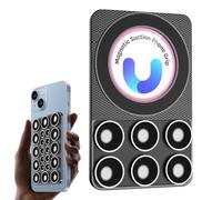 Soporte para teléfono de ducha con , domina tu creación de contenido, accesorio magnético de montaje en pared para espejo y baño, agarre adhesivo de silicona sin residuos, ajuste universal