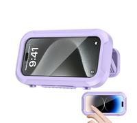 Soporte para teléfono de Ducha - Soporte Impermeable de ABS, de baño giratoria 360°, diseño retráctil sin punzón | Soporte de Pared Compatible con Pantalla táctil Sensible, Montaje Seguro para