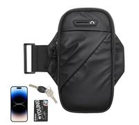 Soporte para teléfono de ejecución | Pulsera impermeable con orificio para auriculares, gran malla deportiva transpirable, bolsillo de muñeca ajustable para correr, ejercicio de viaje, bicicleta