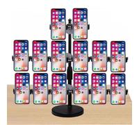 Soporte para teléfono de escritorio, Soporte para teléfono ajustable, Soporte universal para iPhone, Ideal para grabar videos y transmisiones en vivo(2+6+6)