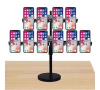 Soporte para teléfono de escritorio, Soporte para teléfono ajustable, Soporte universal para iPhone, Ideal para grabar videos y transmisiones en vivo(4+6)