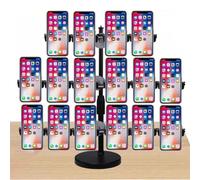 Soporte para teléfono de escritorio, Soporte para teléfono ajustable, Soporte universal para iPhone, Ideal para grabar videos y transmisiones en vivo(4+6+6)