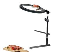 Soporte para Teléfono De Escritorio - Soporte para Teléfonos para Reuniones con Zoom De 26 Cm, Kit De Transmisión Móvil Todo En, Trípode Ajustable para Teléfono Selfie con Luz | Equipo De Grabació