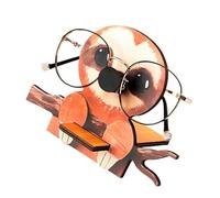 Soporte para teléfono de madera natural y almacenamiento de gafas Plan verde Fácil montaje Se requiere equipo de negación Soporte multifuncional de madera para teléfono con soporte para gafas