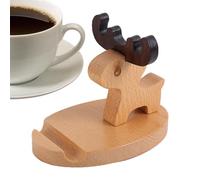 Soporte para teléfono de madera, soporte para tableta, bonito soporte para teléfono móvil, tableta, soporte de escritorio de madera para el hogar, escuela, viajes, hotel, terraza para escritorio