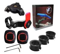 Soporte para teléfono de moto, amortiguador de vibración, compatible con smartphones universales, para manillar de bicicleta, patinette, quad, scooter, Twist & Lock