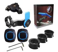 Soporte para teléfono de moto, amortiguador de vibración, compatible con smartphones universales, para manillar de bicicleta, patinette, quad, scooter, Twist & Lock