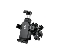 Soporte para teléfono de moto - RNCYN - Rotación de 360 grados - Amortiguador de vibraciones - Dispositivo antirrobo integrado