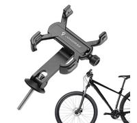 Soporte para teléfono de motocicleta,Clip de manillar con diseño de 4 garras - Clip de teléfono para patinete ajustable giratorio de 360 grados para teléfonos inteligentes de 2,3-3,7 pulgadas de