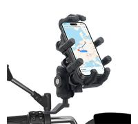 Soporte para teléfono de motocicleta con amortiguador de vibraciones para teléfonos de 4,7 a 7,1 pulgadas