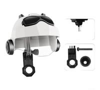 Soporte para teléfono de motocicleta con junta giratoria y base de goma para amortiguación de vibraciones en terrenos irregulares (P)