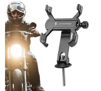 Soporte para teléfono de motocicleta, diseño de 4 garras, abrazadera de manillar ajustable giratoria de 360 grados para teléfonos inteligentes de 2.3 a 3.7 pulgadas de ancho, instalación rápida