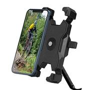 Soporte para teléfono de motocicleta, espejo retrovisor desmontable para teléfono móvil de 3.5 a 6.8 pulgadas