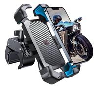 Soporte para teléfono de motocicleta JOYROOM: Bloqueo automático en 1 segundo, sistema antivibración de hasta 160 km/h, instalación rápida en 10
