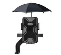 Soporte para teléfono de motocicleta resistente a la intemperie, paraguas giratorio para navegación y protección contra el deslumbramiento (espejo retrovisor)