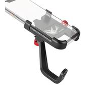 Soporte para teléfono de motocicleta, soporte para manillar de scooter, soporte giratorio de 360 grados, agarre seguro antideslizante, soporte de navegación mundial, para bicicleta de carretera