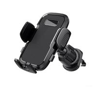 Soporte para teléfono de salida de aire del vehículo con brazos de abrazadera forrados con silicona para protección del dispositivo, brazo de bloqueo fuerte que evita caídas, lo que permite un ajuste