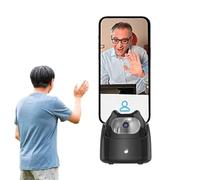 Soporte para teléfono de seguimiento automático, soporte estabilizador de reconocimiento facial de 360°, grabación de dispositivo inteligente, trípode corporal de transmisión en , móvil giratorio