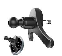 Soporte para teléfono de viento genérico, 360 grados giratorio Air Vent Phone Holder, Hands Automobile Cradle Clip for Smartphone, Anti-Shake Cell Phone Automobile Cradles for Vehicles