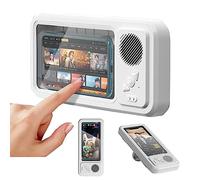 Soporte Para TeléFono Ducha Resistente Al Agua,Con Altavoz Bluetooth InaláMbrico,Funda Para TeléFono Ducha,BañO,Montaje En Pared Para Todos Los TeléFonos MóViles Hasta 7 Pulgadas,Regalos Para Hombres