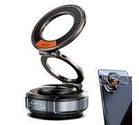 Soporte para teléfono en el coche, soporte plegable magnético para salpicadero | Uso con una mano, diseño compacto, accesorios interiores para camiones y