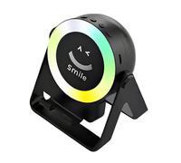 Soporte para teléfono inalámbrico con altavoz de inducción | Altavoz RGB luminoso | Reproductor de audio portátil multifunción con luz RGB para oficina, sala de reuniones, restaurante, dormitorio