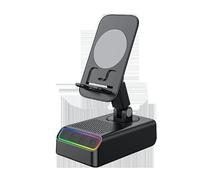 Soporte para Teléfono Móvil con Altavoz Bluetooth: Soporte para Teléfono Plegable con Audio, Base Antideslizante, Altavoz Bluetooth con Soportes Movil Mesa Y Luz Nocturna para Oficina En Casa