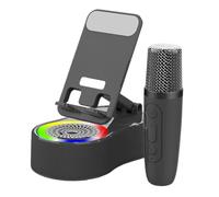 Soporte Para Teléfono Móvil Con Altavoz,Cargador Inalámbrico - Soporte Del Teléfono Con Iluminación LED Conveniente Gadget Tecnología Para Auto Dashboard Sala Dormitorio Videoconferencia Camping