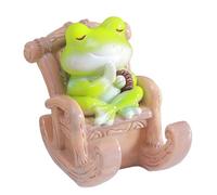 Soporte para teléfono móvil con rana, soporte para teléfono móvil para escritorio, mecedora, soporte para teléfono móvil, de resina, rana para smartphones y tabletas