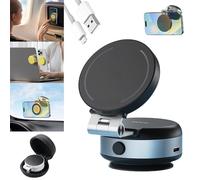 Soporte para Teléfono Móvil con Ventosa Eléctrica, Soporte Magnético para Coche, Soporte para Teléfono Móvil Giratorio De 360 Grados, Soporte Universal Multisuperficie (Black+Blue)