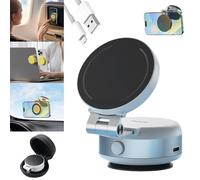 Soporte para Teléfono Móvil con Ventosa Eléctrica, Soporte Magnético para Coche, Soporte para Teléfono Móvil Giratorio De 360 Grados, Soporte Universal Multisuperficie (Gray)